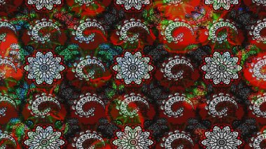 Gri ve kırmızı renkte çiçekler. Çiçekli eskiz çizimi. Düz Çiçek Elementleri Tasarımı. Renkli Yaz Teması çizim şablonu.