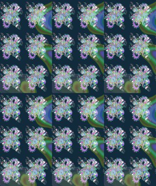 Sketch pattern Fashionable fabric pattern. Cute floral elements. Raster illustration. Colour Spring Theme sketch pattern Background. Flat Flower Elements Design.