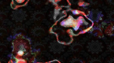 Çiçekli el çizimi çizimi deseni. Modern gelişim, siyah ve gri raster arka plan duvar kağıdı çizimi, klasik çizgiler, desenli desenli çiçekler, çiçekli süsler..