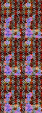 Çiçekli çiçek deseni, suluboya. Küçük çiçekte güzel bir çiçek deseni var. Raster deseni.