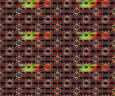 Renkli Bahar Teması eskiz kalıbı. Çiçekli çiçek deseni, suluboya. Siyah ve kırmızı renkte çiçekler. Düz Çiçek Elementleri Tasarımı. Raster illüstrasyonu.