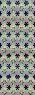 Suluboya stilinde gri ve nötr renklerde. Küçük çiçekli yay deseni çiz. Raster illüstrasyonu.