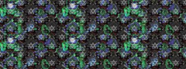 Tropical sketch pattern with many gray and black abstract flowers. Cute Floral pattern in the small flower. Varicologray and black raster sketch illustration.