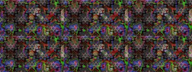 Modaya uygun kumaş deseni. Düz Çiçek Elementleri Tasarımı. Renkli Yaz Temalı eskiz kalıbı. Sevimli çiçek raster deseni.