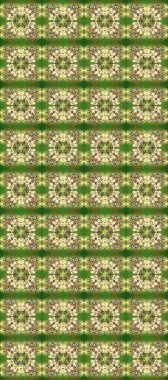 Süslü raster dekorasyonu. Altın desenli yeşil, nötr ve kahverengi, altın elementli. Barok tarzında duvar kağıdı tasarımı için kusursuz damaske deseni arkaplanı.