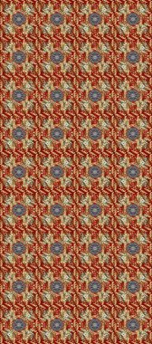 Raster Golden Mehndi kusursuz desen. Kahverengi, kırmızı ve bej renkli desen. Kına dövmeli süs çiçekleri, altın çıkartmalar, mehndi ve yoga tasarımı, kartlar ve parmak izleri..