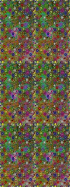 Raster illüstrasyon. Kusursuz desen. Ultramoda kumaş deseni. Organik motif arka plan.