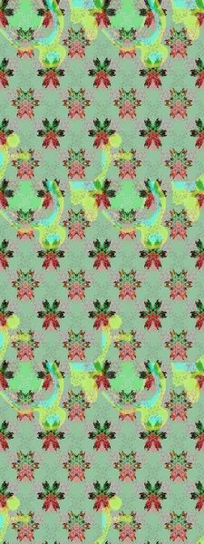 Eski model. Moda baskısı. Dekorasyon ve tasarım için güzel bir desen. Suluboya çizim kalıbı. Raster illüstrasyonu. Çiçeğin suluboya çizimlerinin zarif deseni.