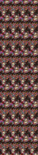 Üst manzara, yumuşak stil. Sevgililer günü ve tebrik kartı konsepti için şık bir davetiye. Çiçek kompozisyonu, el boyası, hassas şablon. Siyah ve kahverengi renkte manzaralı çiçek deseni.