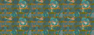 Raster stili kumaş deseni. Çiçekler suluboya çizim deseni.