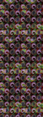 Çiçekli karalama şeklinde Raster çiçek deseni. Nazik, narin çiçek arkaplanı. Siyah ve kahverengi renkte çiçekler.