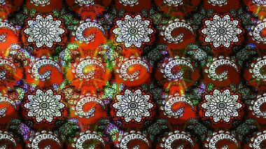 Çiçek deseni. Renkli Bahar Teması eskiz kalıbı. Raster güzel kumaş deseni çiziyor. Düz Çiçek Elementleri Tasarımı.