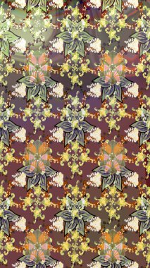 Eski usul küçük çiçekli şirin bir eskiz deseni. Moda arka planında parlak buketler. Kumaş, duvar kağıdı ve kağıt üzerine baskı yapmak için gelişen arka plan. Raster illüstrasyonu.