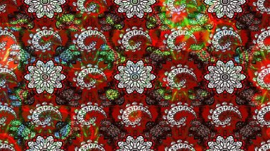 Egzotik çiçekler, kahverengi ve kırmızı renkler üzerine botanik, parlak klasik doğa. Raster illüstrasyonu. Klasik tropikal doğal elementlerin suluboya seti.