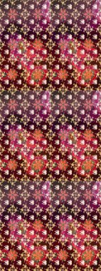 Raster illüstrasyonu. Eskiz tarzı kahverengi ve bej renklerde. Raster illüstrasyonu. El yapımı çiçek ve bitki koleksiyonu. Şirin karalamalı çiçek deseni çiz..