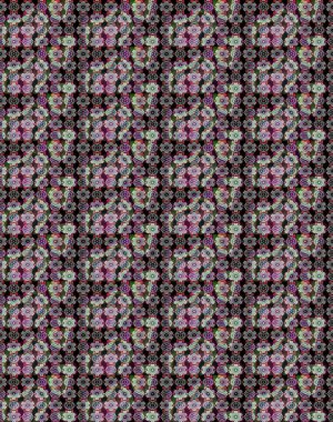 Raster illüstrasyonu. Şirin çiçekli eskiz deseni ve siyah ve nötr renklerde yapraklar, suluboya çiçek deseni, duvar kağıdı, kart veya kumaş için fayanslı.