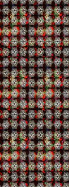 El yapımı çiçek ve bitki koleksiyonu. Raster illüstrasyonu. Eskiz tarzı siyah ve kahverengi renkler. Raster illüstrasyonu. Şirin karalamalı çiçek deseni çiz..