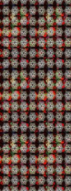 El yapımı çiçek ve bitki koleksiyonu. Raster illüstrasyonu. Eskiz tarzı siyah ve kahverengi renkler. Raster illüstrasyonu. Şirin karalamalı çiçek deseni çiz..