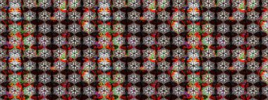 Motley illüstrasyonu. Moda baskıları için zarif bir şablon. Çiçekli yaz çiçekleri. Küçük çiçekte güzel bir desen. Robot resim. Küçük renkli çiçekler..