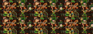 Güzel suluboya çiçekler, parlak resimler ilham verici ve gri çiçek desenli eskiz arka planı. Raster..