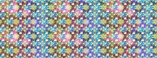 Şirin çiçek elementleri. Mavi ve nötr renklerde çiçekler. Robot resim. Raster illüstrasyonu.