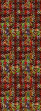 Küçük çiçekteki sevimli çiçek deseni. Tony 'nin kumaş kalıbını çiz. Modaya uygun kumaş deseni. Raster illüstrasyonu.