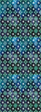 Arkaplan dokusu, duvar kağıdı, mavi ve gri renkli çiçek teması. Kabile sanatı boho baskısı, klasik çiçek arkaplanı. Soyut etnik raster çizim kalıbı.