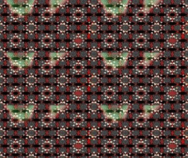 Raster Henna dövme stili. Etnik Mandala süsü. Kızılderili desenli desenli desenli şal deseni. Tekstil, tebrik kartı, boyama kitabı, telefon kılıfı baskısı için kullanılabilir.