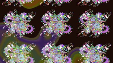 Tropik çiçekler. Gömlek, arka plan modelini çiz. Gri ve yeşil renkte çiçekler.