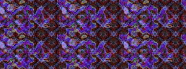 Vadinin çiçekleri mor ve kahverengi renklerde. Çiçeksel çizim kalıbının çizimi.