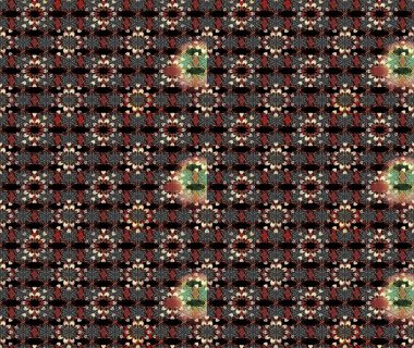 Suluboya, elle çizilmiş. Raster - stok. Vadinin çiçekleri siyah ve kahverengi renklerde. Taslak arkaplan deseni.