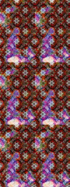 Robot resim. Raster illüstrasyonu. Şirin çiçek elementleri. Kahverengi ve kırmızı renkte çiçekler.