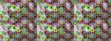 Küçük gri ve nötr çiçeklerle oldukça eski bir besin torbası deseni. Tekstil, kumaş, kapaklar, duvar kağıtları, baskı, paket, koleksiyon defteri, örgü, dekupaj için çiçek arkaplanı..