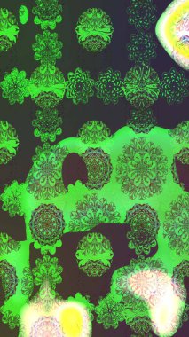 Güzel karalamalı çiçek desenli çizim. Küçük çiçekteki sevimli çiçek deseni. Raster illüstrasyonu. Güzel kumaş deseni.