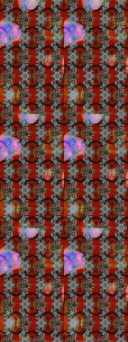 Arkaplan dokusu, duvar kağıdı, gri ve kahverengi renkli çiçek teması. Soyut etnik raster çizim kalıbı. Kabile sanatı boho baskısı, klasik çiçek arkaplanı.