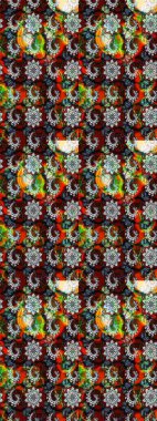 Eski usul. Kumaş, tekstil, duvar kağıdı baskısı için. Raster illüstrasyonu. Miles Fleur, süslü püslü bir süs. Tomurcukları papatya çiçekleri olan sevimli bir çiçek deseni. Taslak arkaplan.