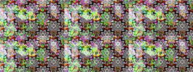 Küçük gri ve nötr çiçeklerle oldukça eski bir besin torbası deseni. Tekstil, kumaş, kapaklar, duvar kağıtları, baskı, paket, koleksiyon defteri, örgü, dekupaj için çiçek arkaplanı..