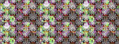 Gri ve nötr renkte çiçekler. Küçük çiçekte sevimli çiçek deseni var..