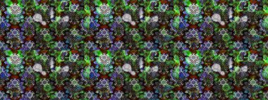 Raster Henna tarzı. Sınır Kızılderili çiçekli paisley patten. Taslak süsleme izi. Etnik Mandala havlusu. Tebrik kartı arkaplanı, boyama kitabı, arkaplan, tekstil için kullanılabilir.