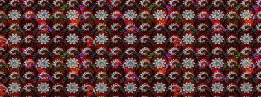 Siyah ve kırmızı renklerde yaprakları olan yabani çiçekler. Suluboya, elle çizilmiş. Raster illüstrasyonu. Taslak arkaplan deseni.