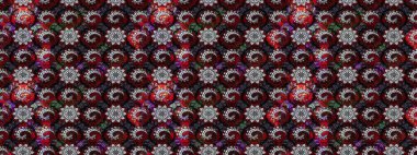 Çiçekli karalama şeklinde Raster çiçek deseni. Siyah ve gri renkli çiçekler. Yumuşak, bahar çiçekli arka plan.