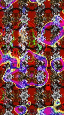 Kırmızı ve kahverengi renkte çiçekler. Düz Çiçek Elementleri Tasarımı. Güzel çiçek deseni. Renkli Bahar Teması çizim şablonu.