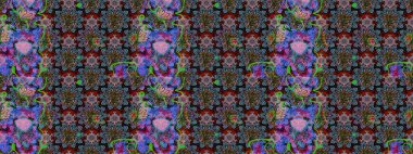 Tekrar eden çiçek arkaplanı, zarif nötr ve siyah çiçek duvar kağıdı. Tarafsız ve siyah renkler üzerine çiçek desenli çizimler, el yapımı papatyalar, papatyalar..