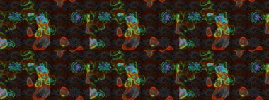 Raster Moda kumaş deseni. Şirin çiçekler. Çizgi çizimi deseni.