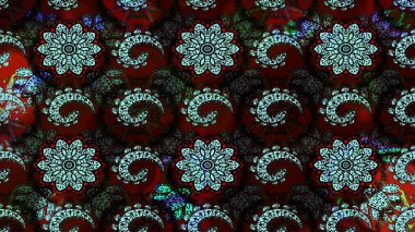 Raster illüstrasyonu. Küçük çiçekteki sevimli çiçek deseni. Çizim.