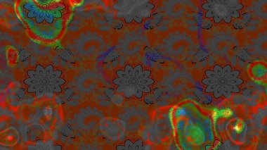 Tekstil ve kapak tasarımı için mükemmel. Elle çizilmiş sonbahar çiçeği deseni. Renkli kahverengi ve gri çizim kalıpları. Doodle tarzı. Kahverengi ve gri renkte çiçekler.