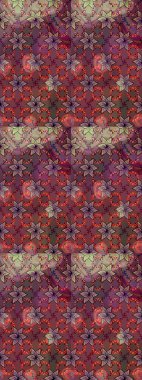 Kahverengi ve mor el çizimi desen. Raster deseni. Sanat ilham verici ve mor renkli çiçekler ve arka plan bırakıyor. Karalama çiçekleri kusursuz desen.