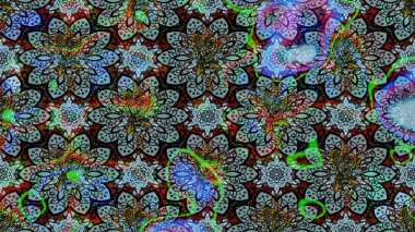 Mavi ve siyah çiçekli bahar çiçekleri. Küçük çiçekte güzel bir desen. Küçük renkli çiçekler. Moda baskıları için zarif bir şablon. Motley illüstrasyonu.