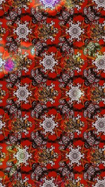 Raster illüstrasyonundaki çiçek desenli çizim. Renkli çiçekler.