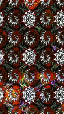 Raster deseni. Küçük çiçekte güzel bir çiçek deseni var. Çiçekli çiçek deseni, suluboya..